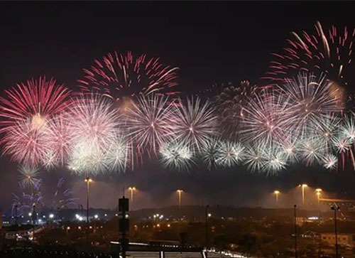 肃南裕焰火晚会
